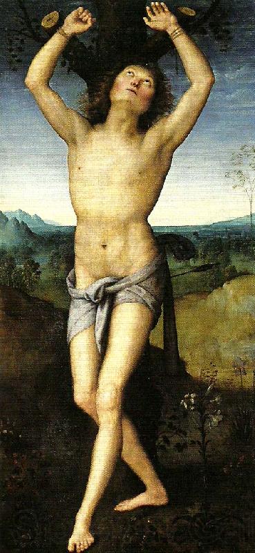 Pietro Perugino st sebastian France oil painting art